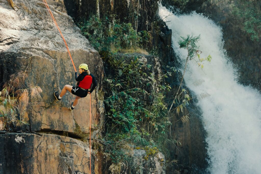 Thrilling Rappelling Adventure in Dandeli